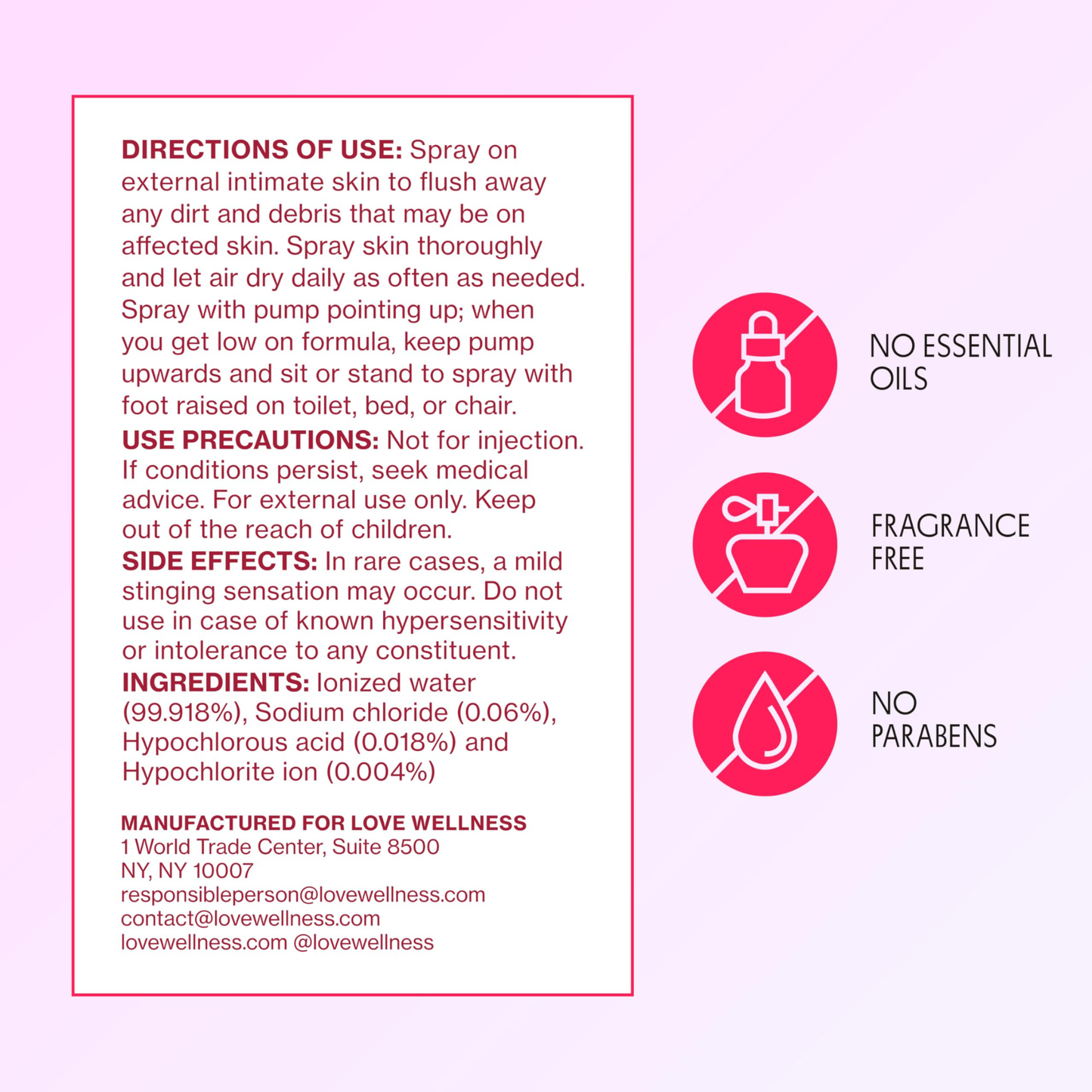 Intimate Skin Support Spray